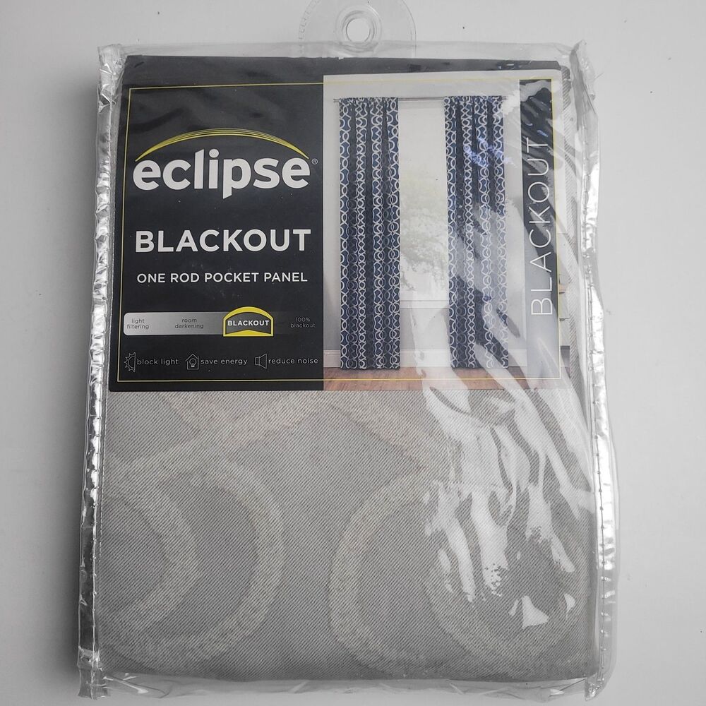 Eclipse Thermaweave Darkening Window SINGLE Curtain Panel 'Ecru' 37x84in #CT8